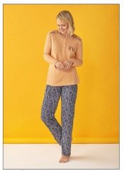 Over Sleep Uzun Kol Yazlık Kadın Pijama Takım 2XL