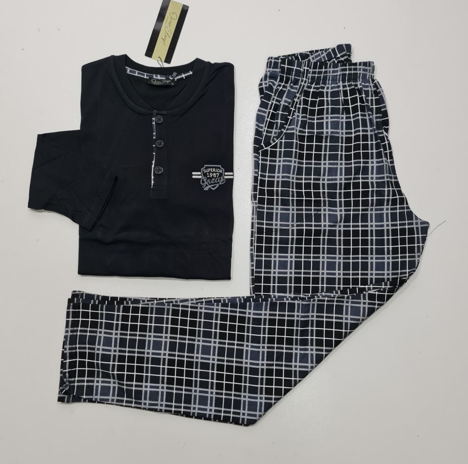 Over Sleep Uzun Kol Yazlık Erkek Pijama Takım