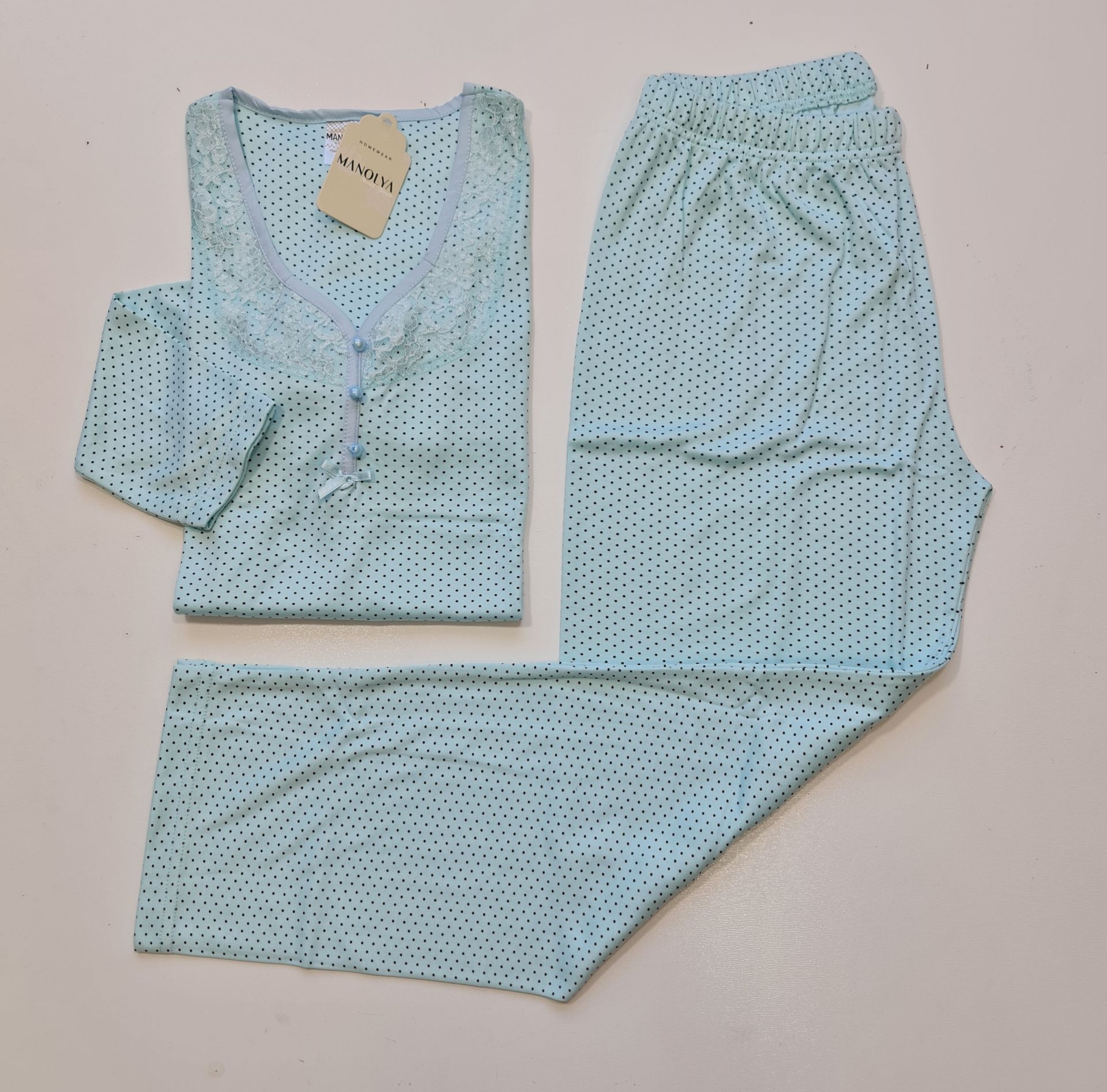 Manolya Uzun Kol Kışlık Kadın Pijama Takım