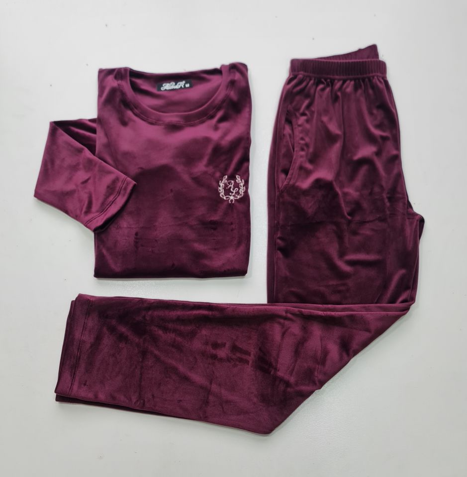 Alimer Mor Kadın Kadife Pijama Takım