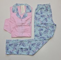 Pijadore Pembe Uzun Kol Yazlık Kadın Pijama Takım