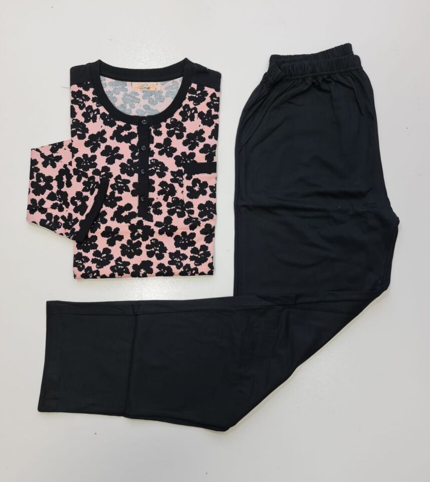 Alimer Uzun Kol Yazlık Kadın Pijama Takım