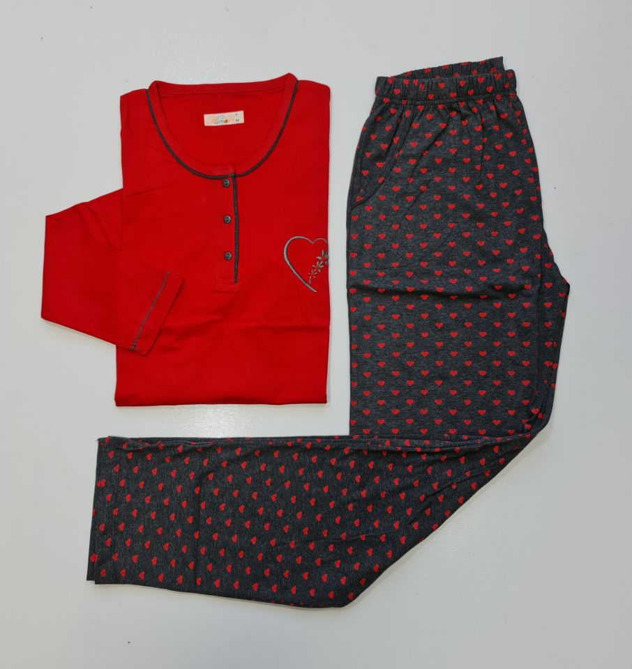 Alimer Uzun Kol Yazlık Kadın Pijama Takım
