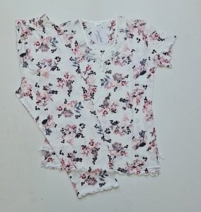 Angelina Kısa Kol Yazlık Kadın Kapri Pijama Takım