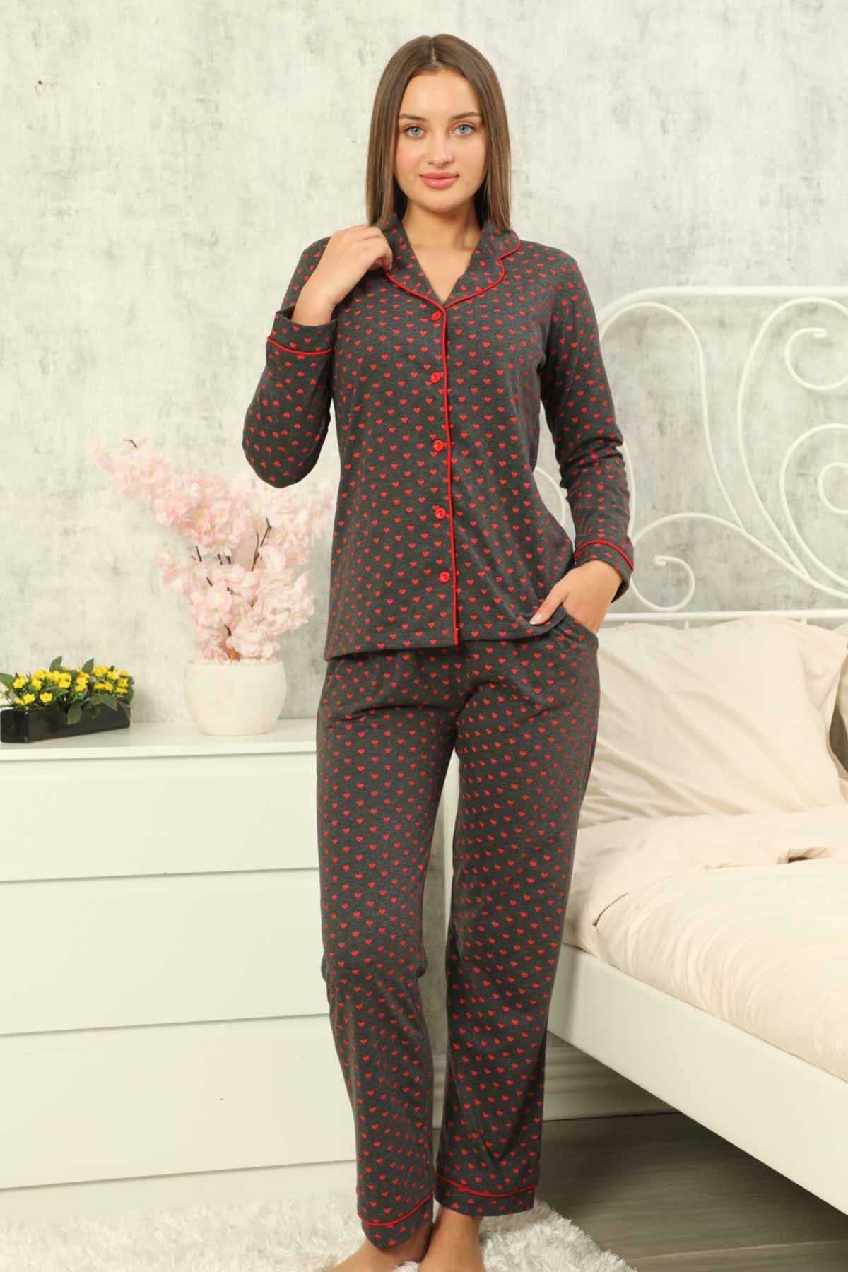Alimer Uzun Kol Yazlık Kadın Pijama Takım