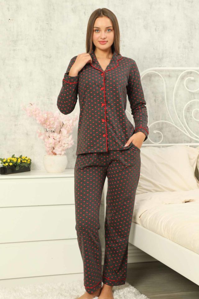 Alimer Uzun Kol Yazlık Kadın Pijama Takım
