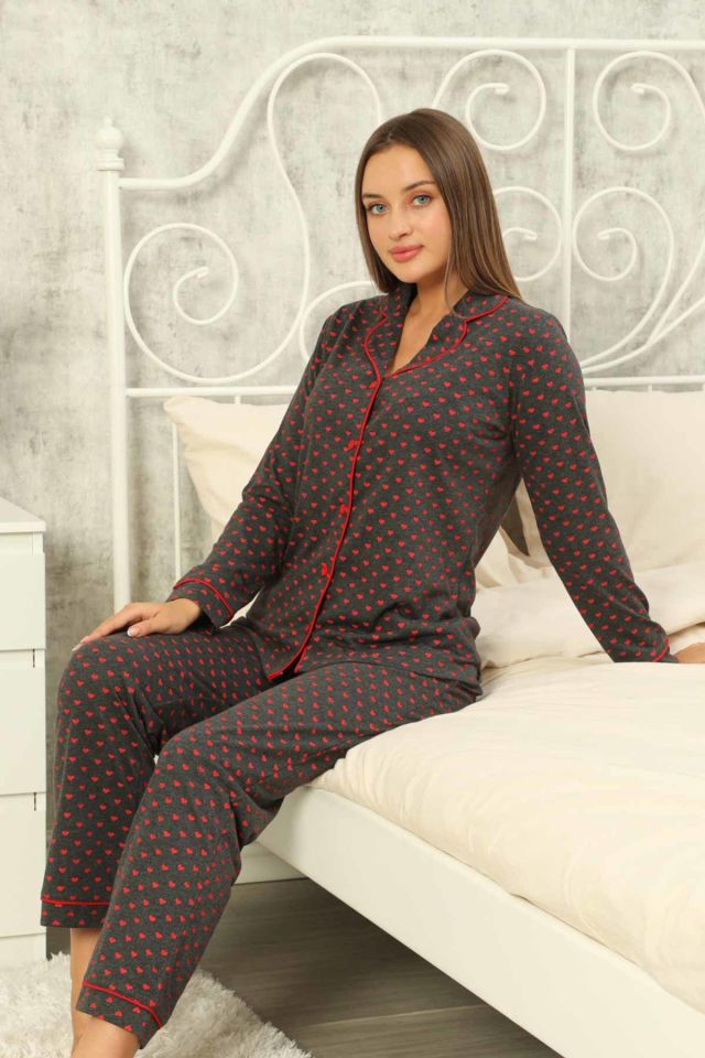 Alimer Uzun Kol Yazlık Kadın Pijama Takım