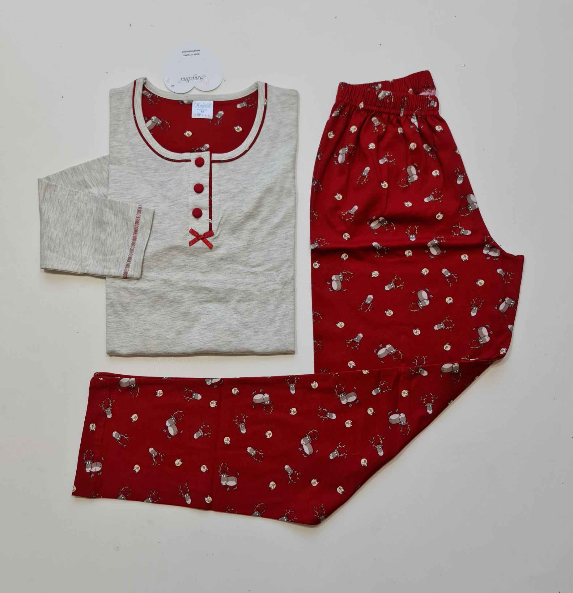 Angelina Uzun Kol Yazlık Kadın Pijama Takım