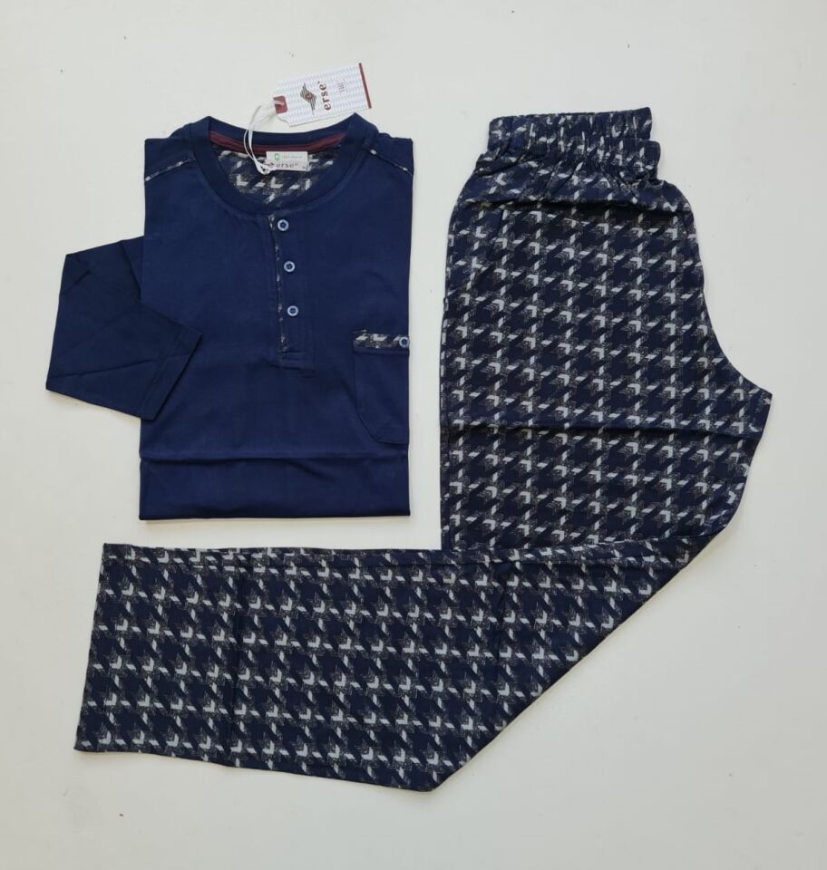 Erse Uzun Kol Yazlık Erkek Pijama Takım