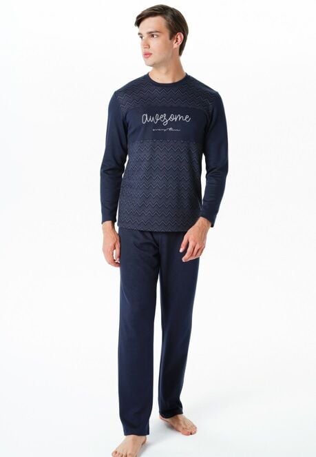 Pijadore Uzun Kol Kışlık Erkek Pijama Takım