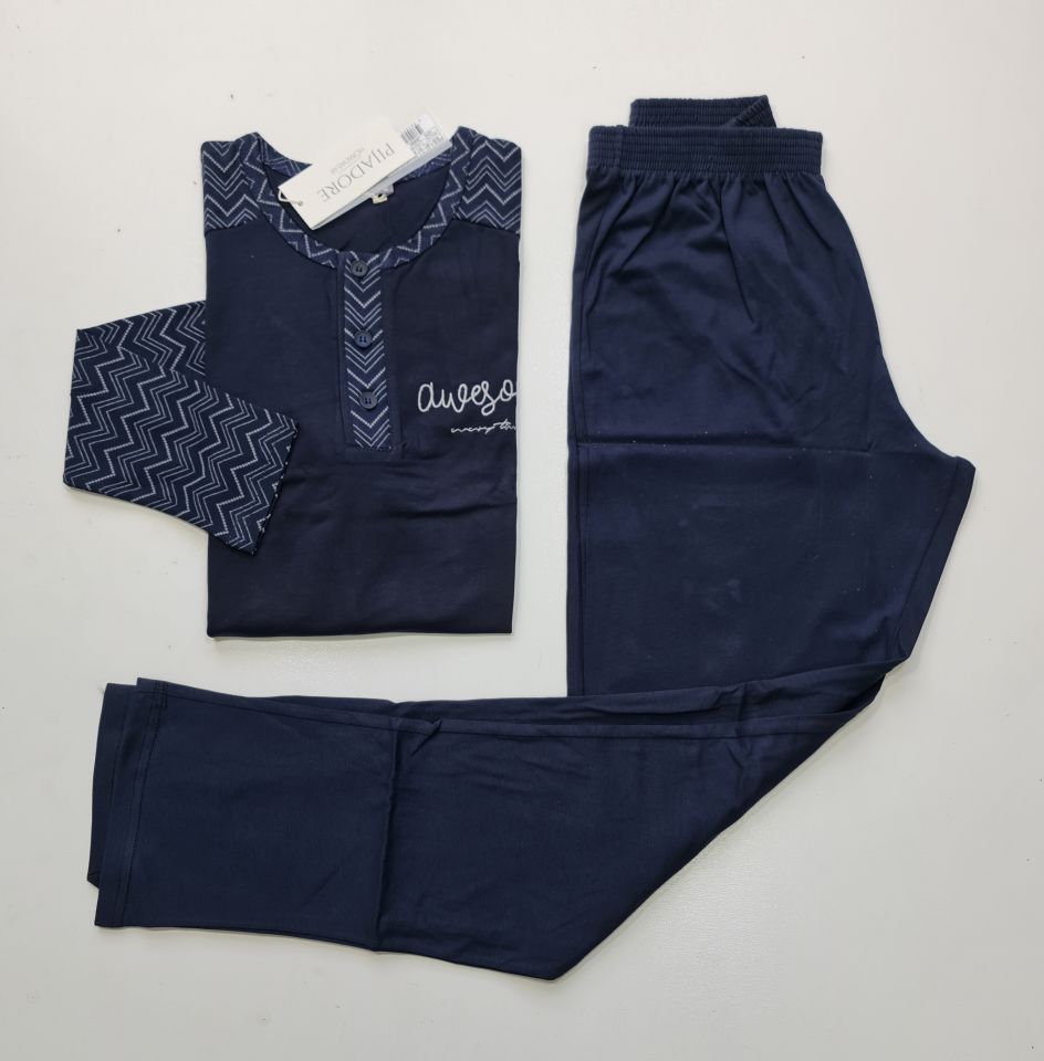 Pijadore Uzun Kol Kışlık Erkek Pijama Takım