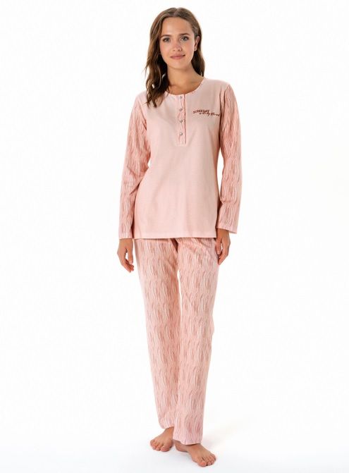 Pijadore Uzun Kol Kışlık Kadın Pijama Takım