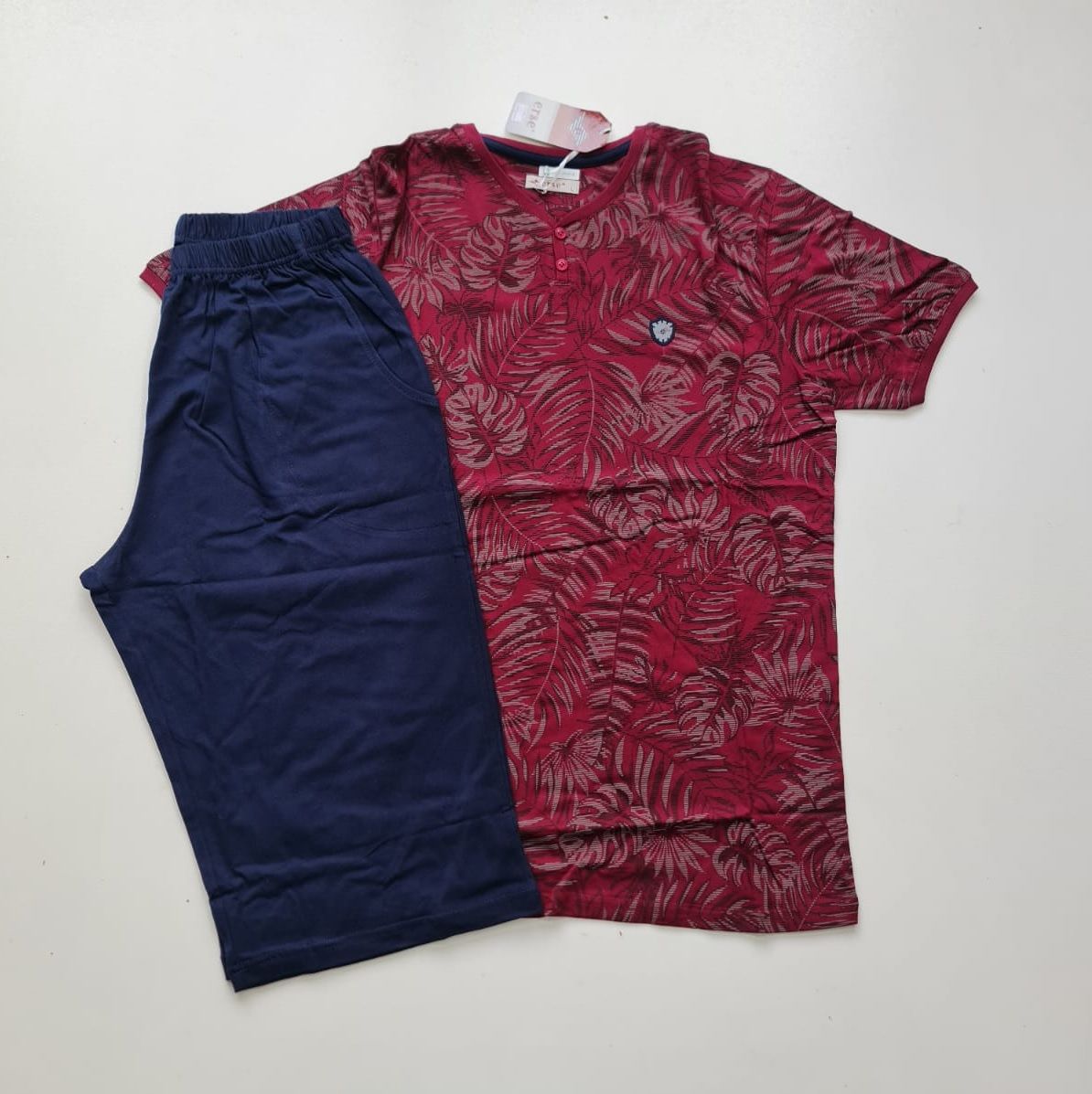 Erse Kısa Kol Yazlık Erkek Kapri Pijama Takım
