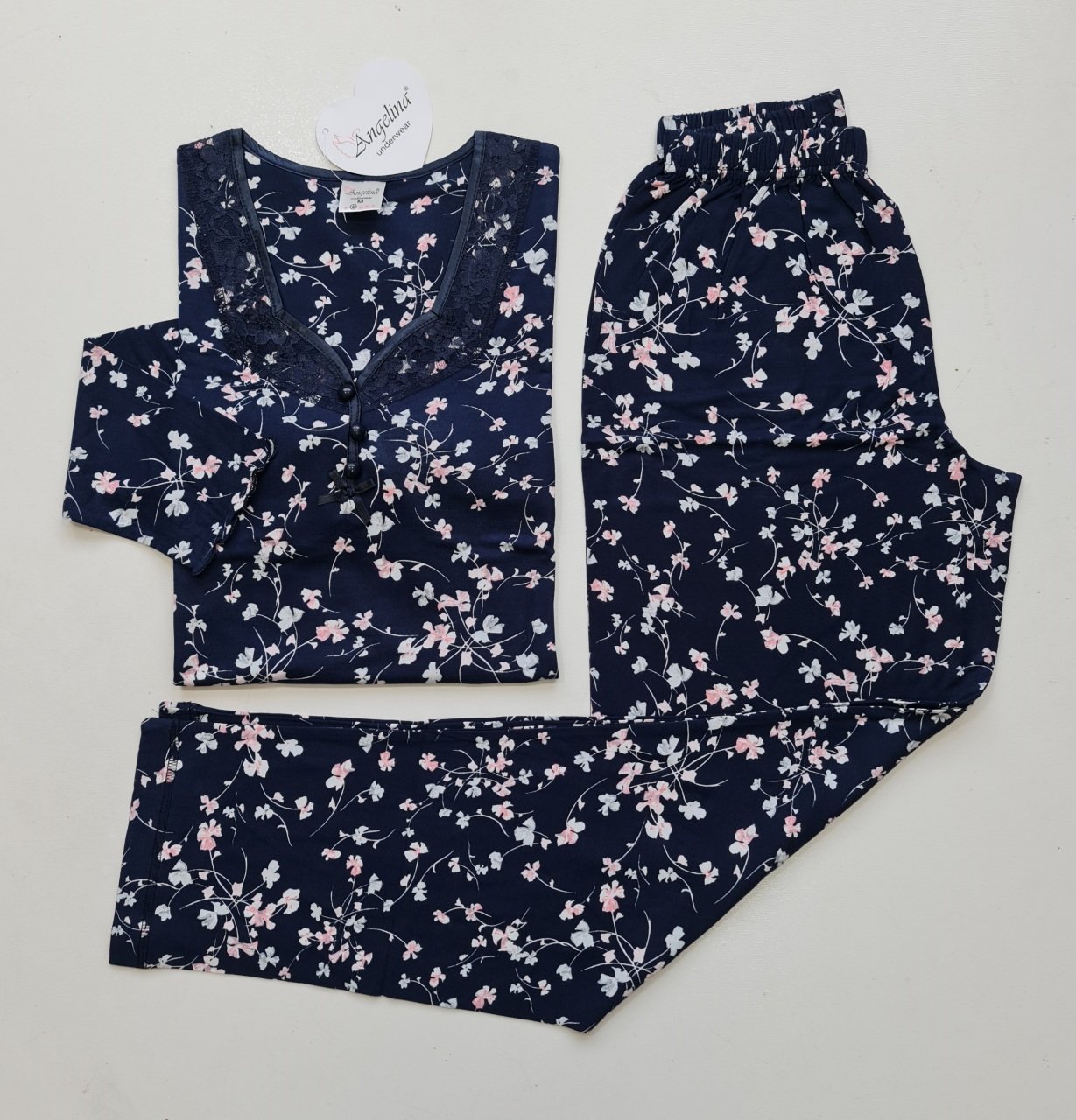 Angelina Uzun Kol Yazlık Kadın Pijama Takım