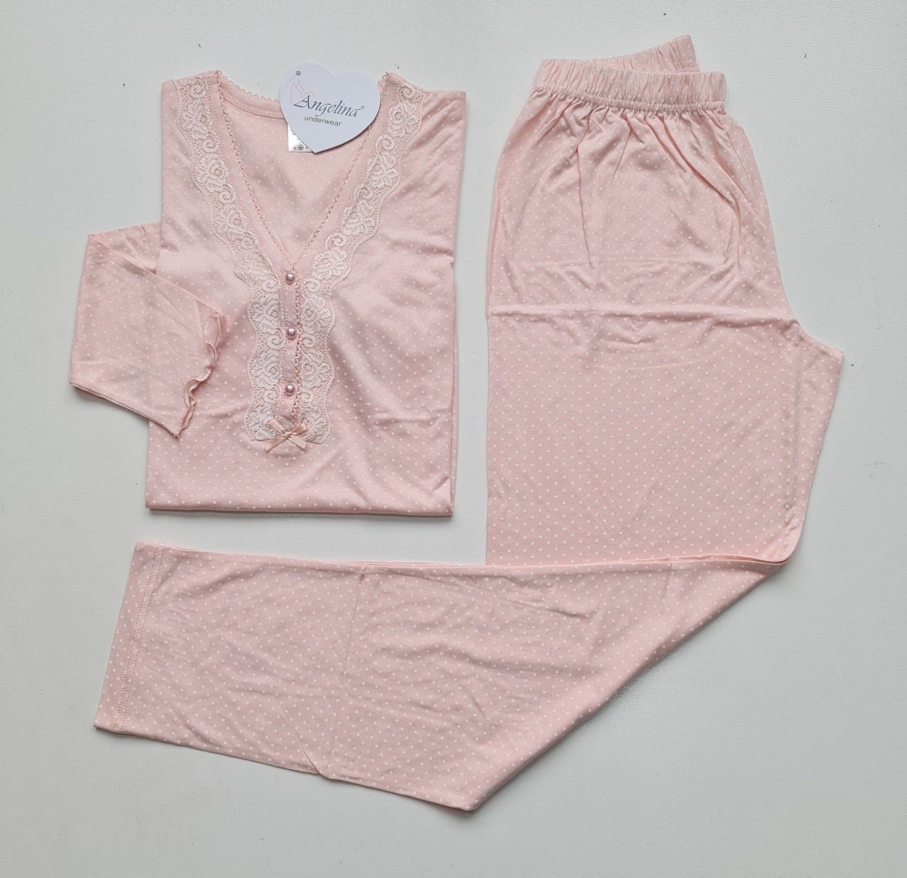 Angelina Uzun Kol Yazlık Kadın Pijama Takım