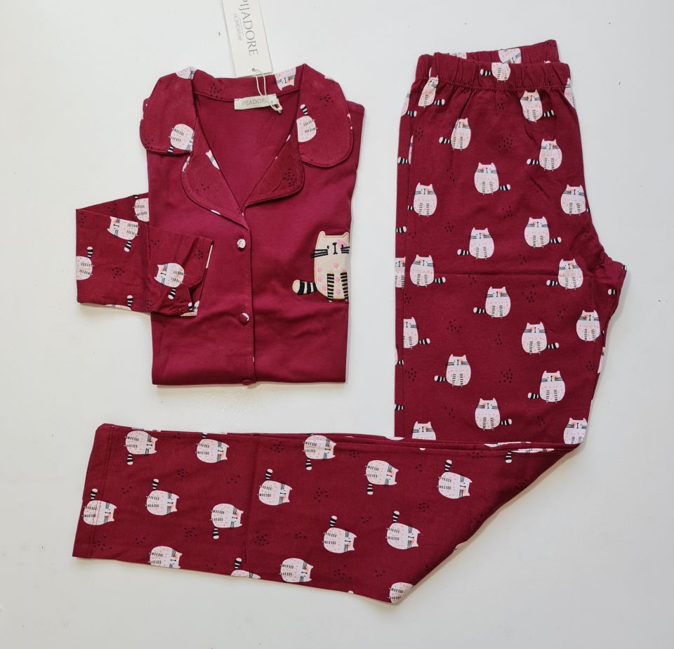 Pijadore Uzun Kol Kışlık Kadın Pijama Takım