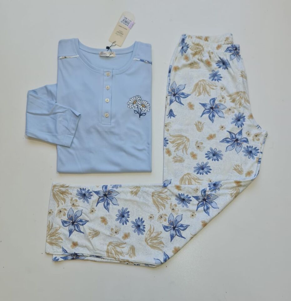 Over Sleep Uzun Kol Kışlık Kadın Pijama Takım