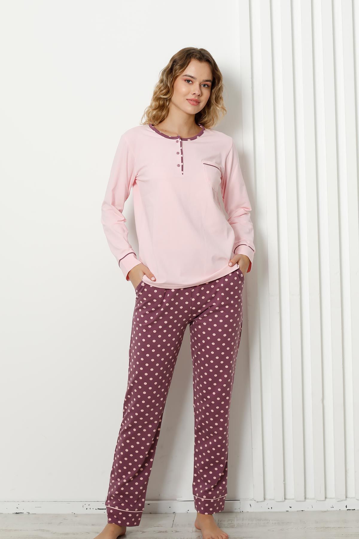 Alimer Uzun Kol Yazlık Kadın Pijama Takım