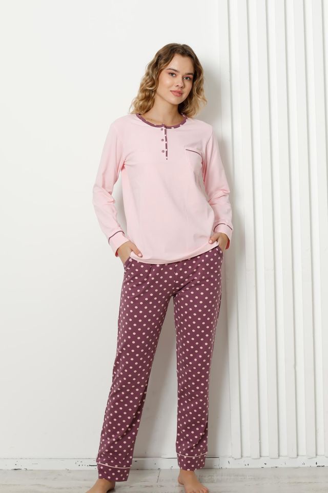 Alimer Uzun Kol Yazlık Kadın Pijama Takım