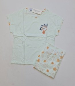 Pijadore Yeşil Kısa Kol Yazlık Kadın Pijama Takım