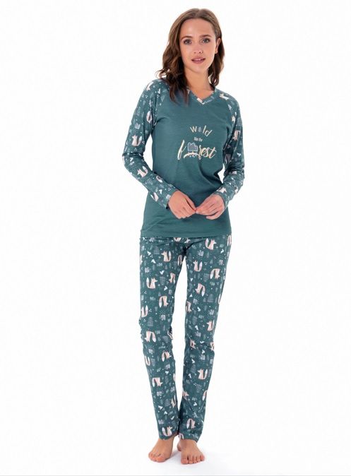 Pijadore Uzun Kol Kışlık Kadın Pijama Takım