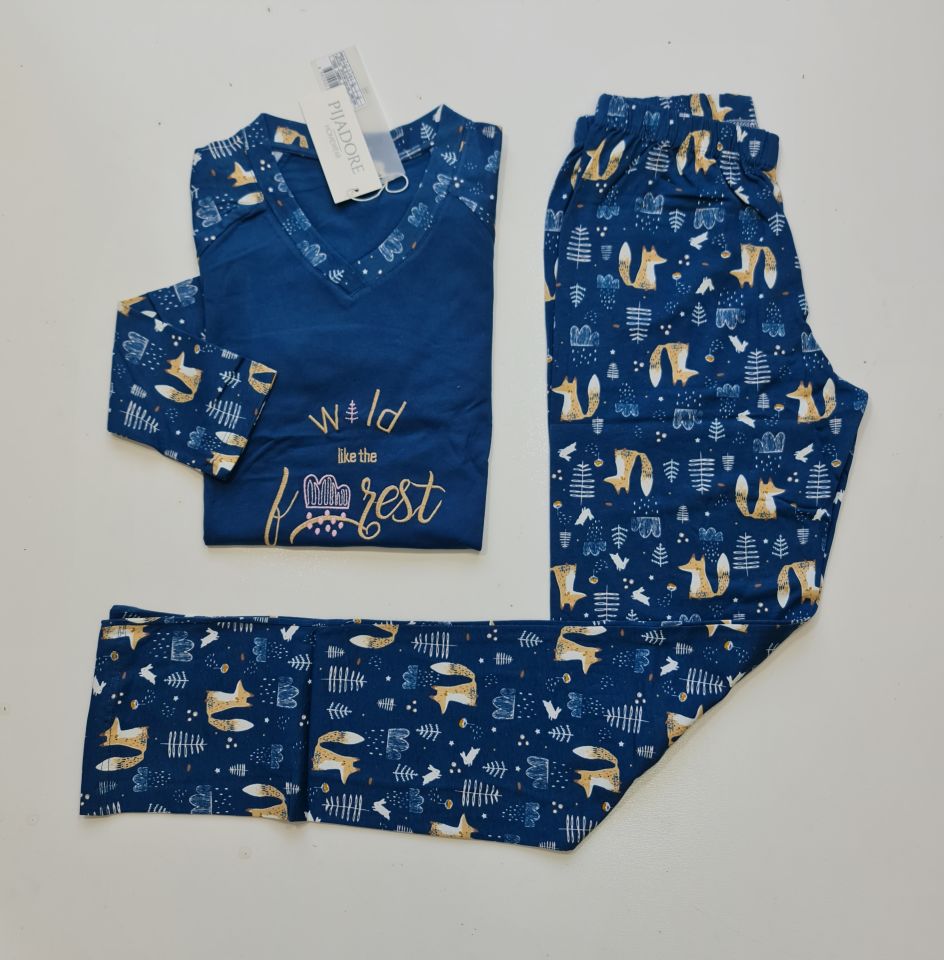 Pijadore Uzun Kol Kışlık Kadın Pijama Takım