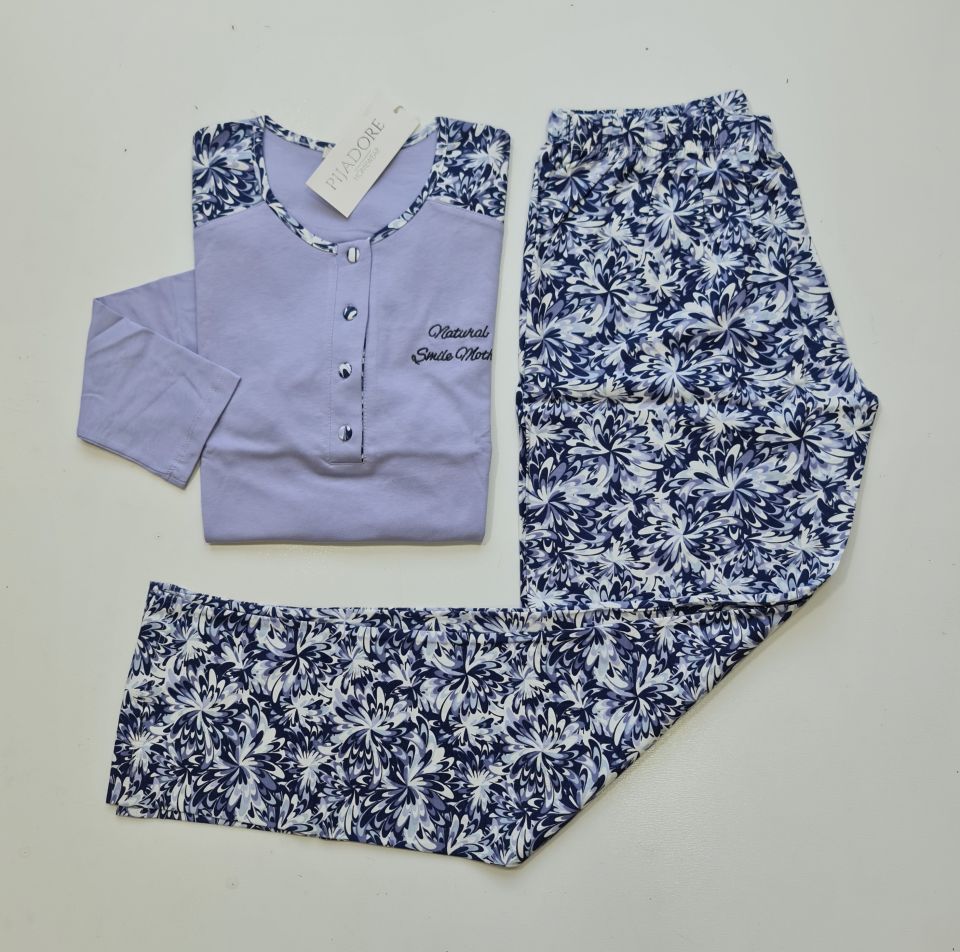 Pijadore Uzun Kol Kışlık Kadın Pijama Takım