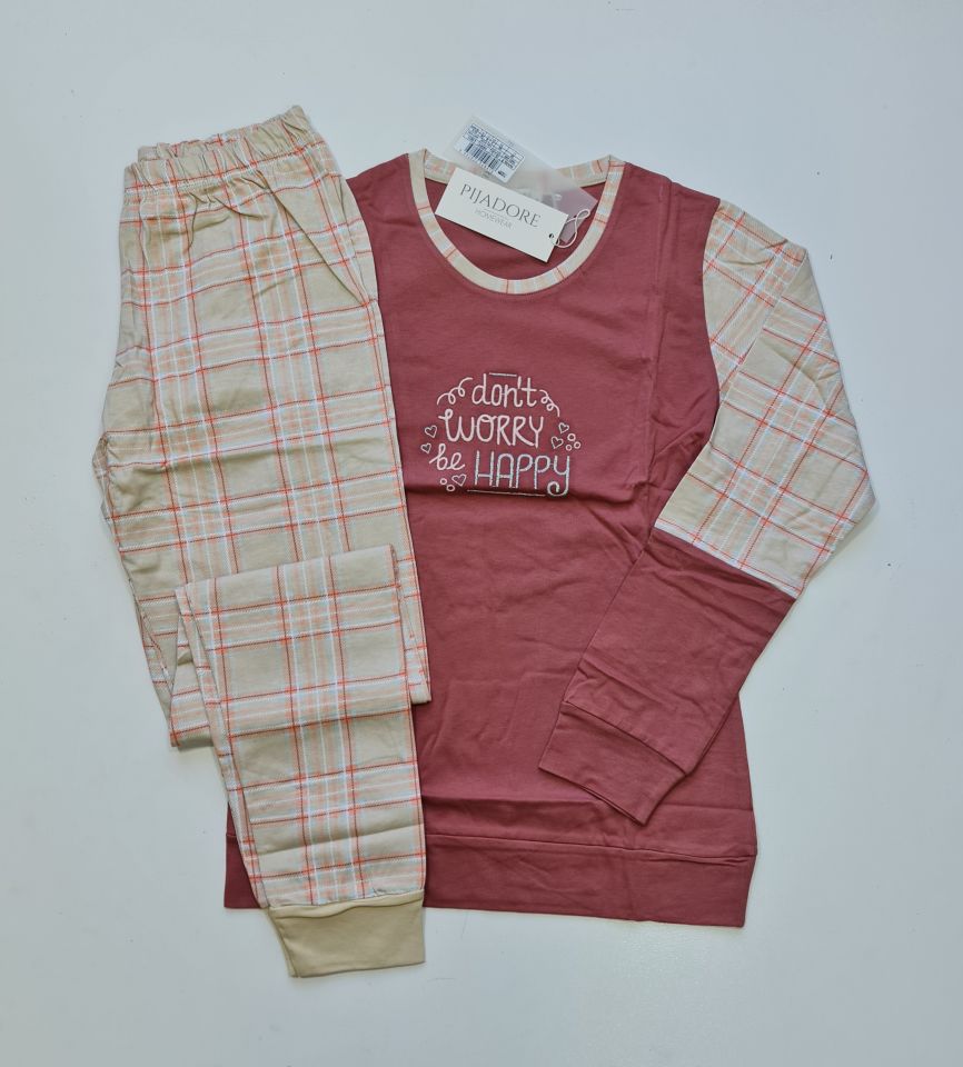 Pijadore Uzun Kol Kışlık Kadın Pijama Takım