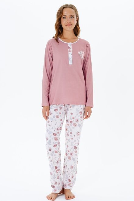 Pijadore Uzun Kol Kışlık Kadın Pijama Takım