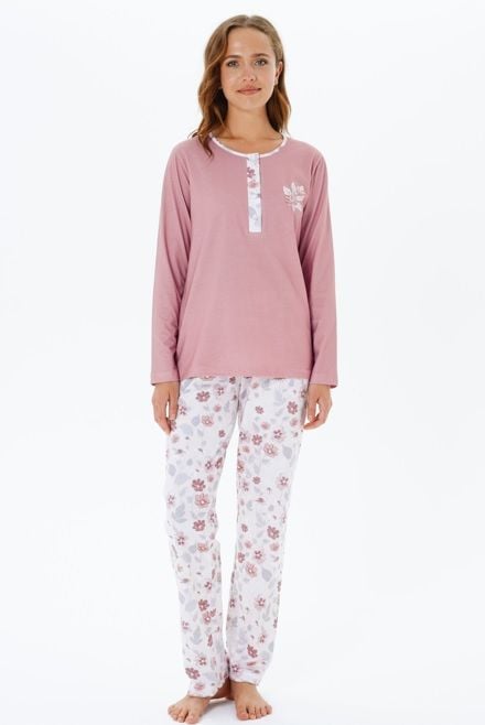 Pijadore Uzun Kol Kışlık Kadın Pijama Takım