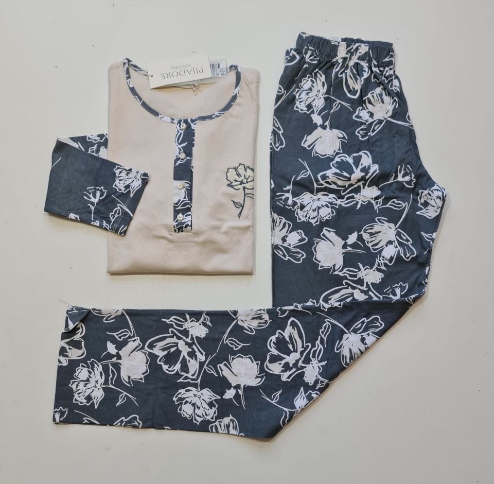 Pijadore Uzun Kol Kışlık Kadın Pijama Takım