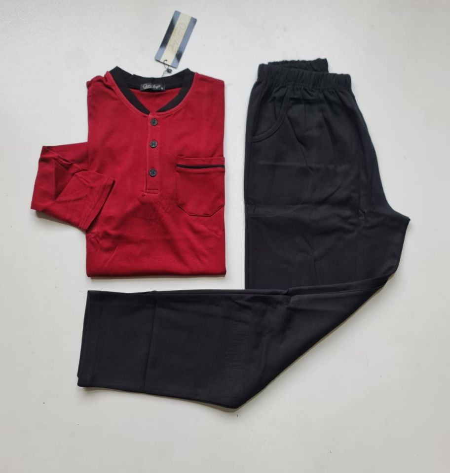 Over Sleep Uzun Kol Kışlık Erkek Pijama Takım
