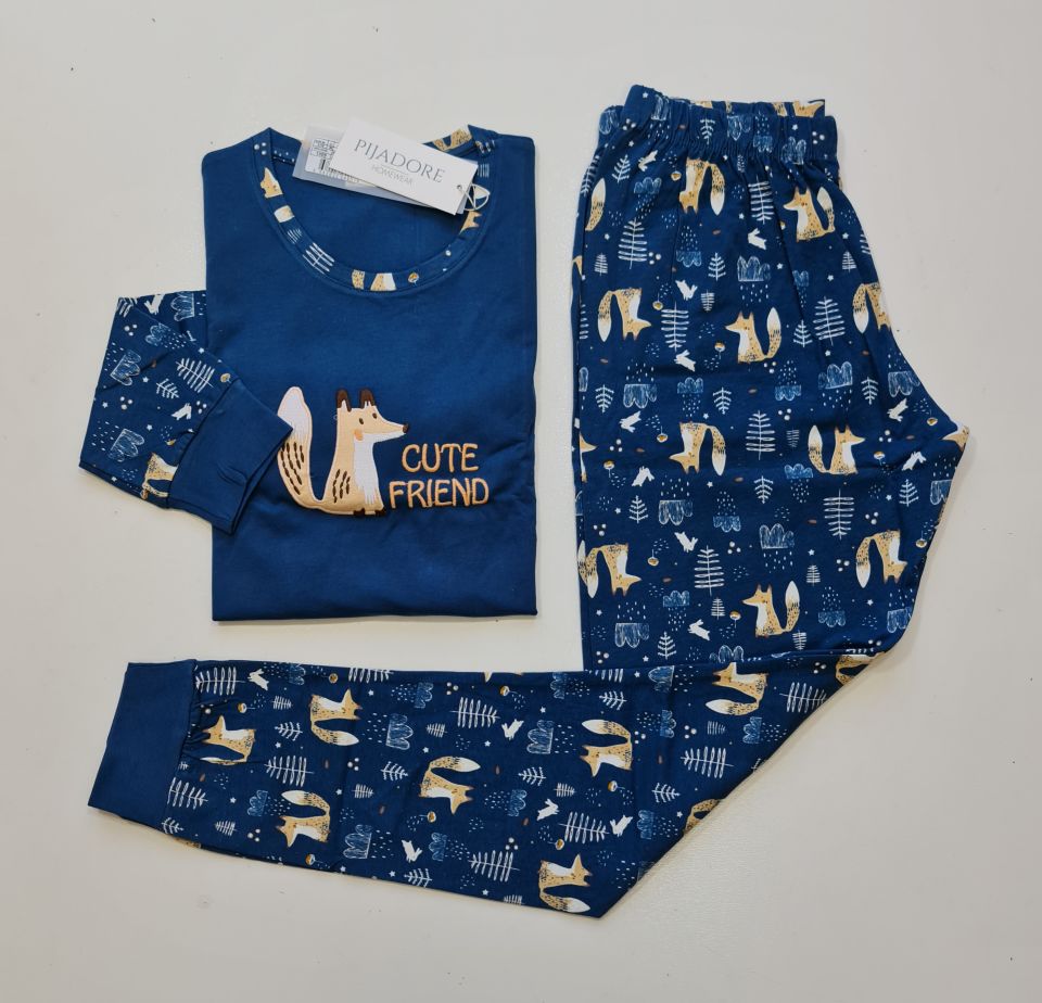 Pijadore Uzun Kol Kışlık Kadın Pijama Takım