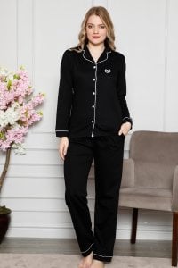 Alimer Uzun Kol Yazlık Kadın Pijama Takım