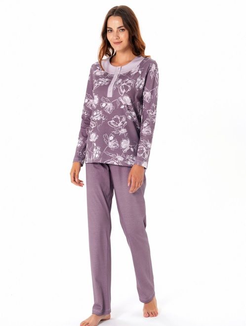 Pijadore Uzun Kol Kışlık Kadın Pijama Takım