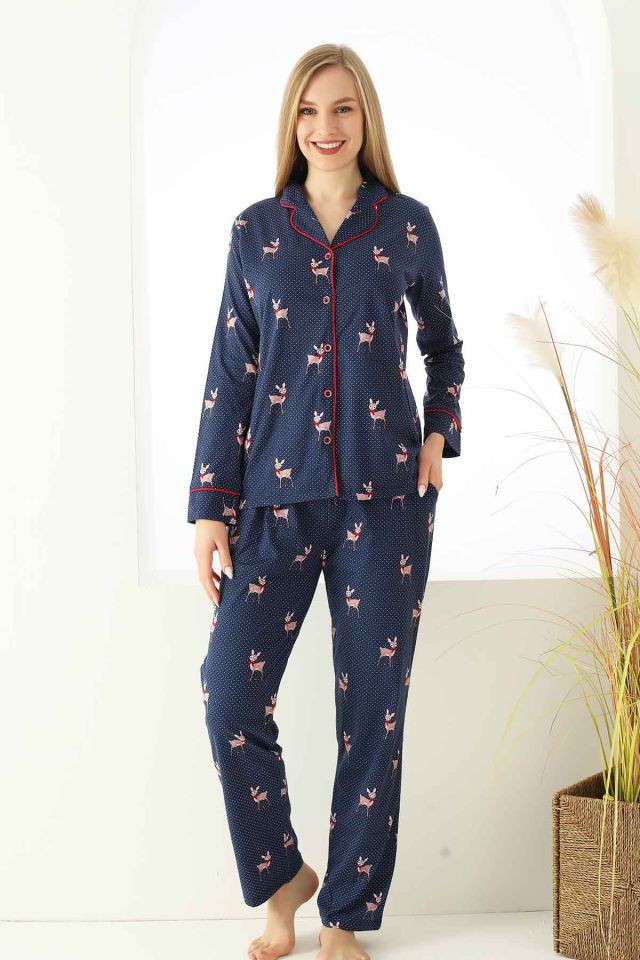 Alimer Uzun Kol Yazlık Kadın Pijama Takım