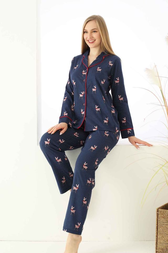 Alimer Uzun Kol Yazlık Kadın Pijama Takım