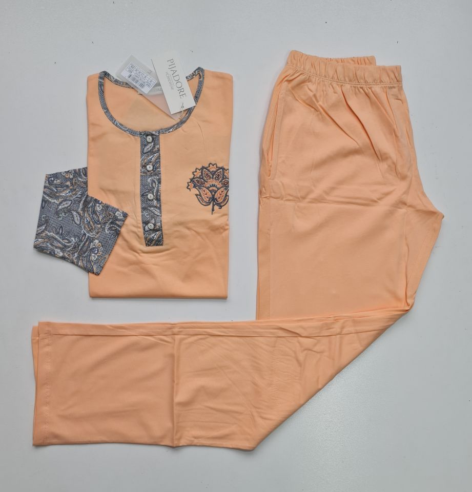 Pijadore Uzun Kol Yazlık Kadın Pijama Takım