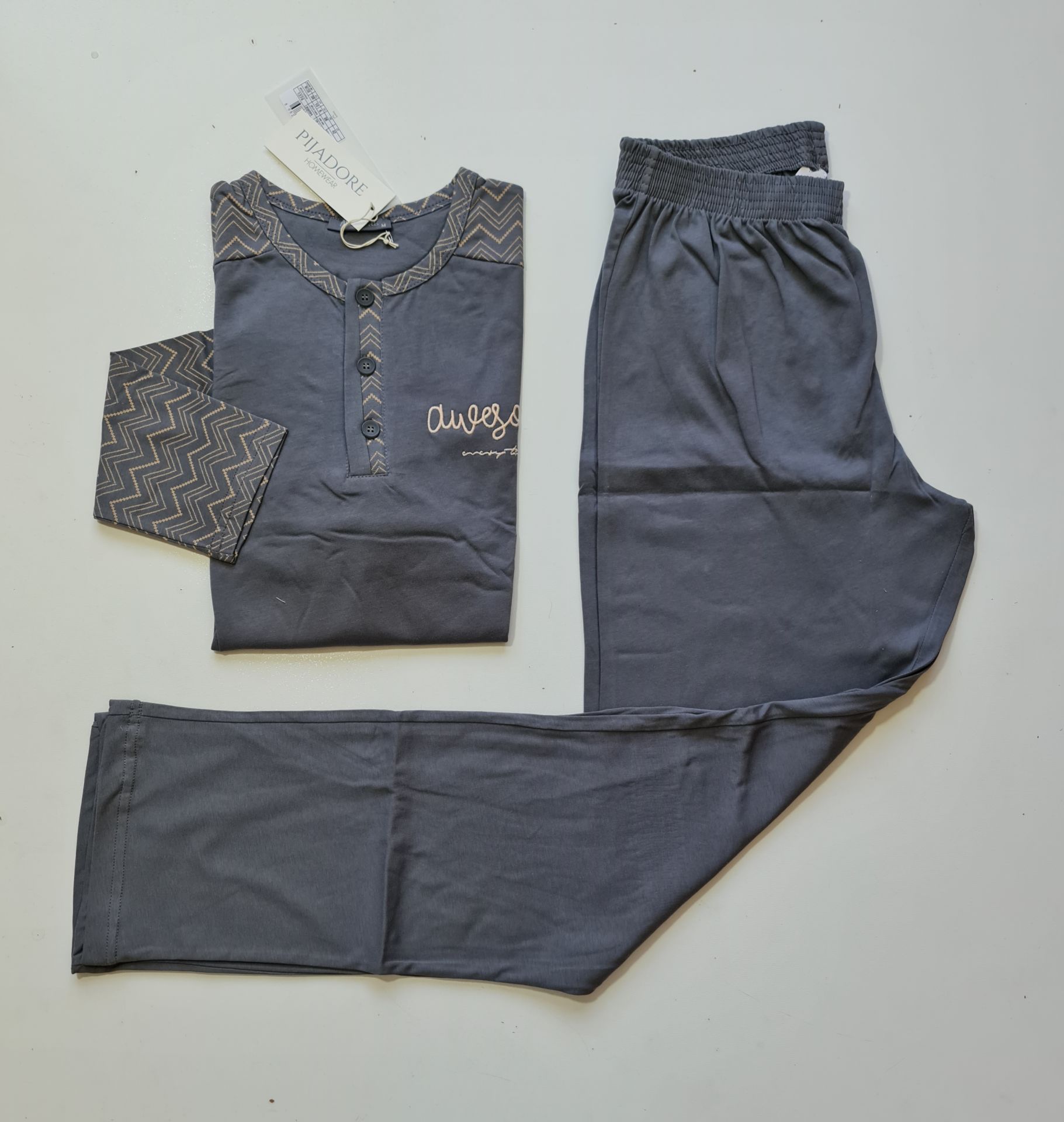 Pijadore Uzun Kol Kışlık Erkek Pijama Takım