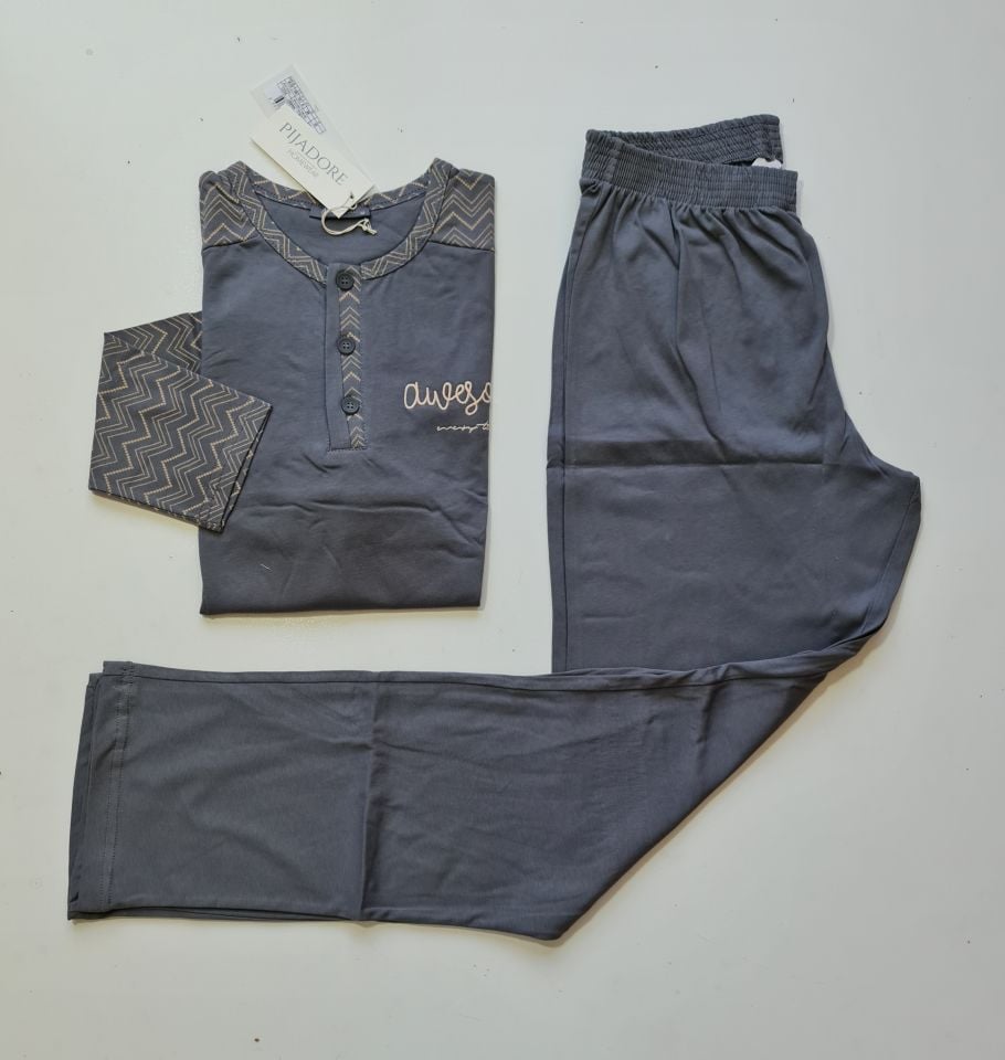 Pijadore Uzun Kol Kışlık Erkek Pijama Takım