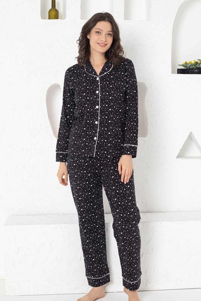 Alimer Uzun Kol Yazlık Kadın Pijama Takım