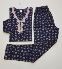 Angelina Uzun Kol Yazlık Kadın Pijama Takım 2XL