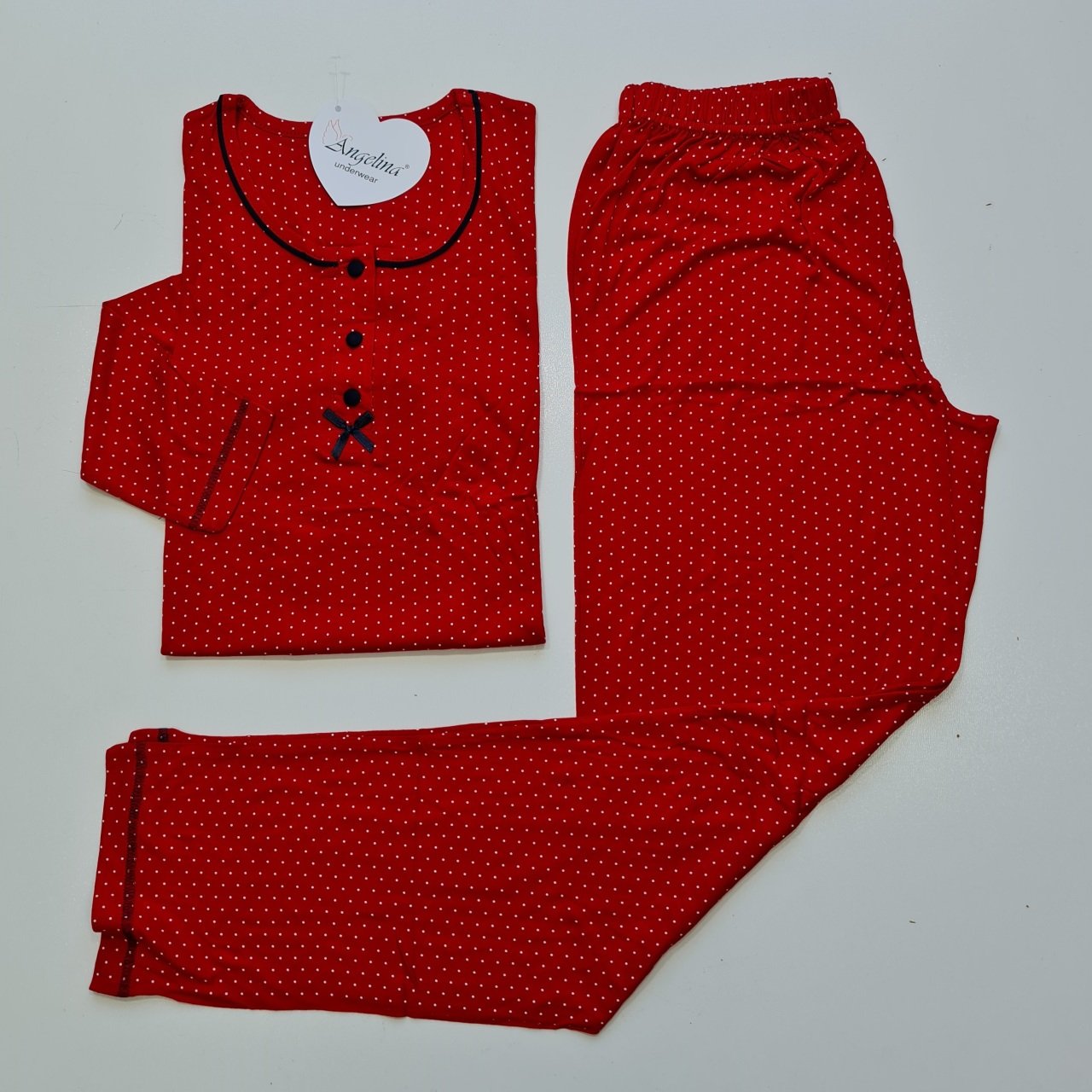 Angelina Uzun Kol Yazlık Kadın Pijama Takım
