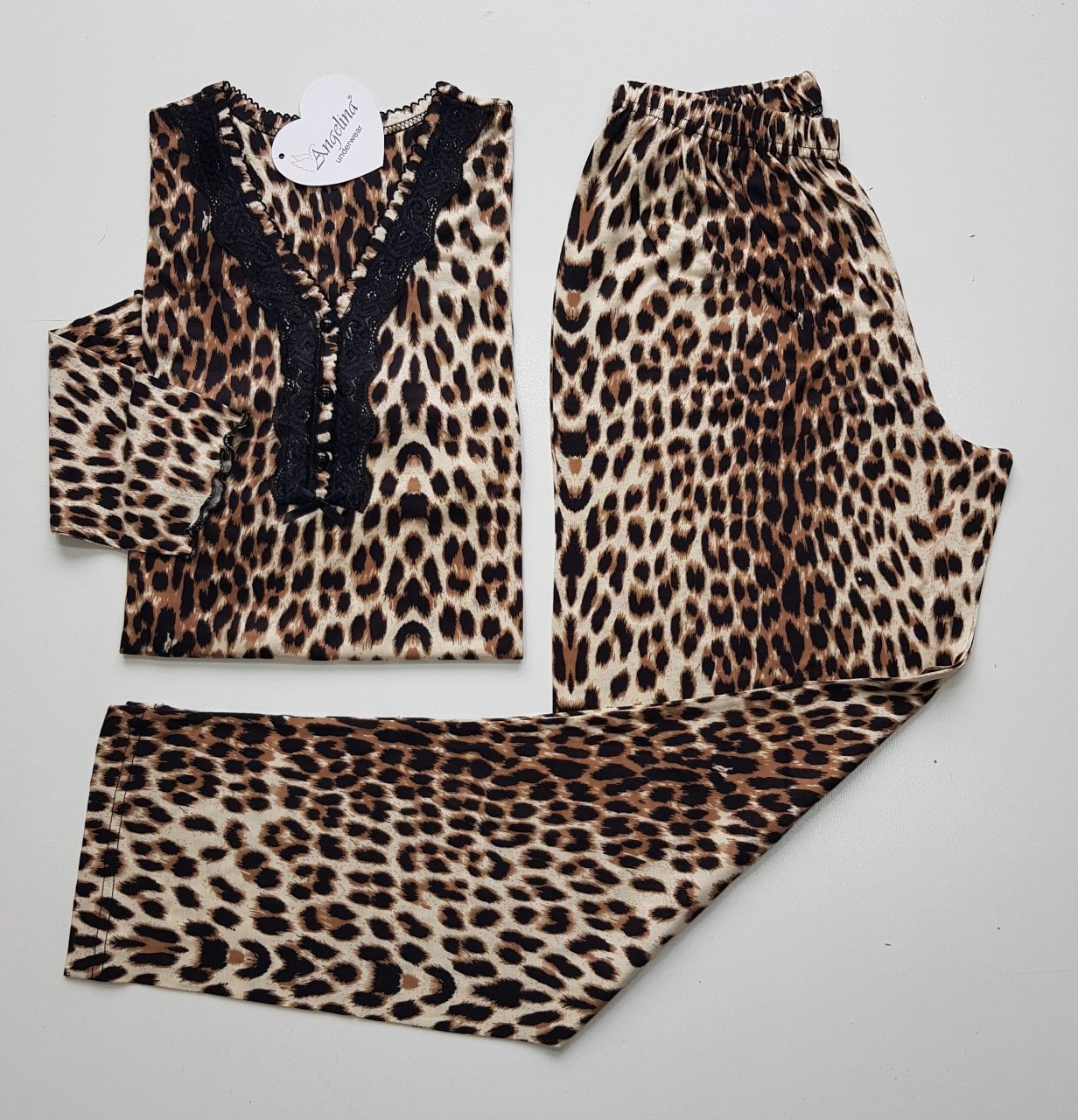 Angelina Uzun Kol Yazlık Kadın Pijama Takım