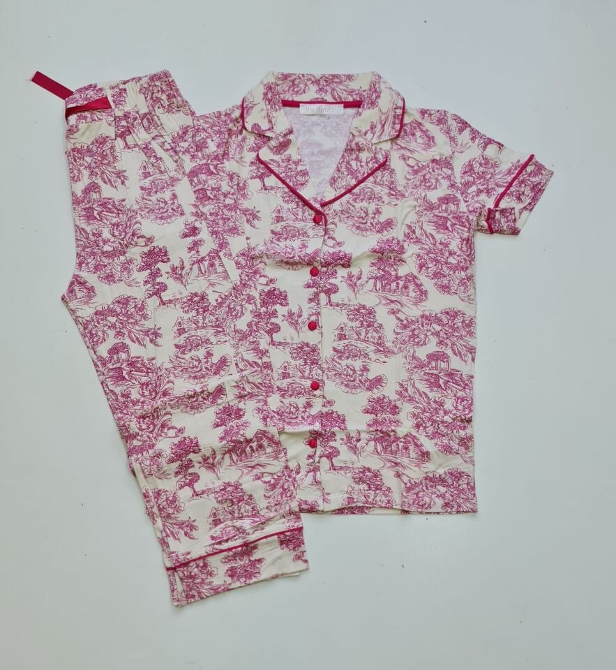 Miss Merveille Kısa Kol Yazlık Kadın Pijama Takım