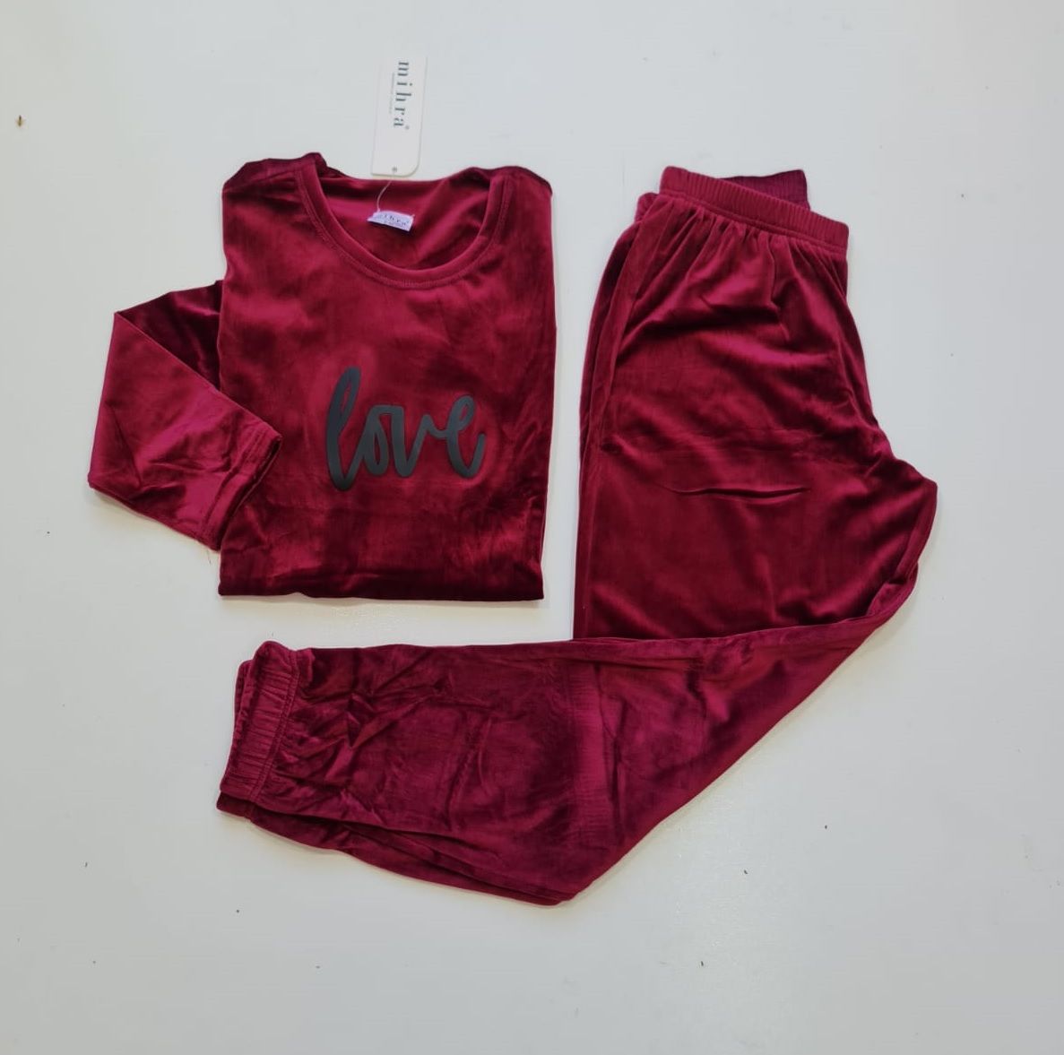 Kadın Kışlık Kadife Pijama Takım
