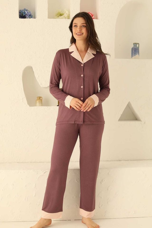 Alimer Uzun Kol Yazlık Kadın Pijama Takım