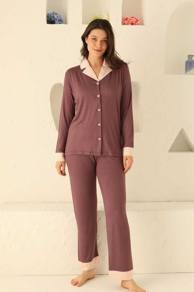 Alimer Uzun Kol Yazlık Kadın Pijama Takım