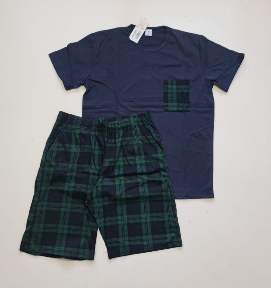 Arcan Yazlık Erkek Şortlu Pijama Takım
