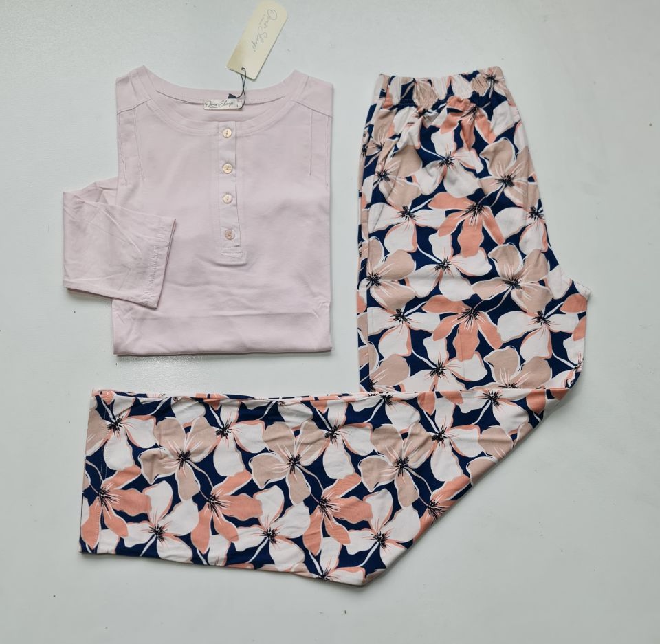 Over Sleep Uzun Kol Yazlık Kadın Pijama Takım